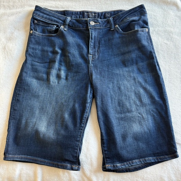 Lucky Brand The Bermuda Dark Blue Jean Shorts - 90s Y2K - Picture 5 of 17
